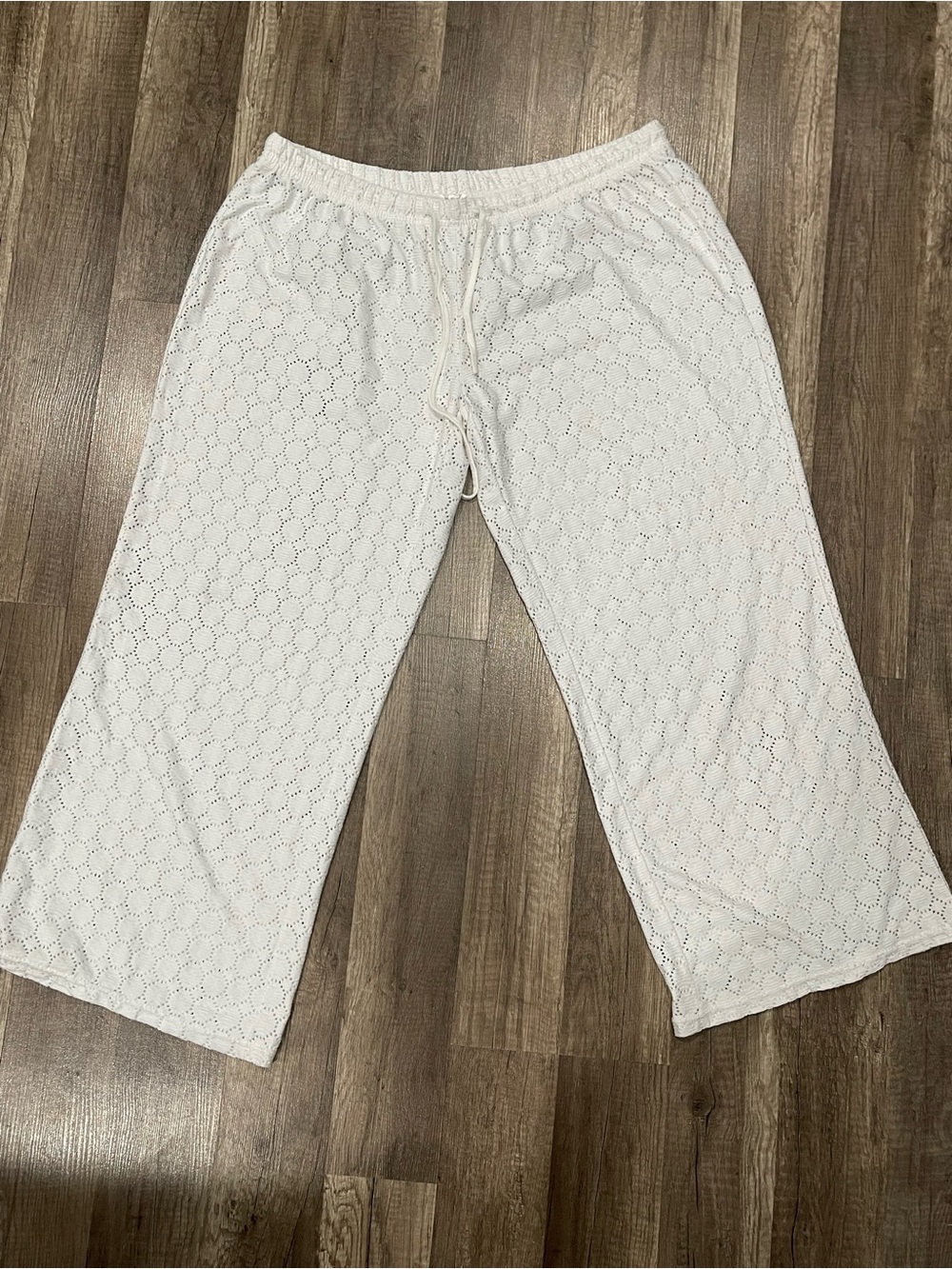 Women's White Swim Cover Up Pants | Size 2X